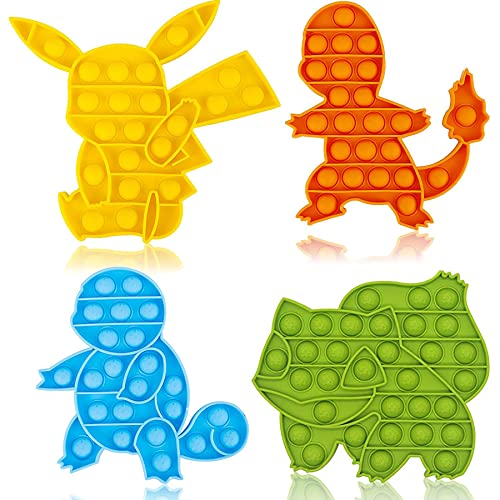 4 Packs Pop Poop Toy, Animal Sensory Anxiety Stress Relief Satisfying