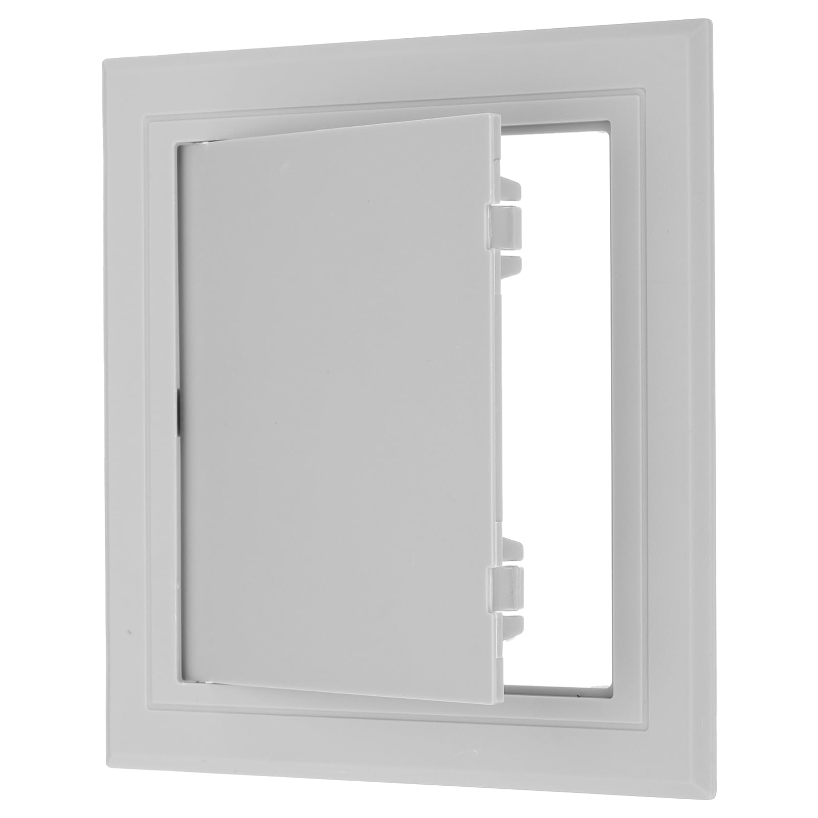 PATIKIL 8x8 inch(195x195mm) Removable Hinged Access Panel, ABS Plumbing Access Doors Easy Wall Hole Cover for Drywall Plumbing Electrical Cables Wiring, Grey