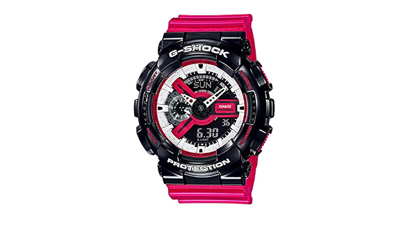 Casio G-Shock GA-110RB-1ADR Resin Band Analog Digital Watch for Men -  Fuchsia and Black: Buy Online at Best Price in Egypt - Souq is now Amazon.eg