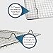 Cooling Rack 304(18/8) Stainless Steel fits Half Sheet Pan for Roasting Baking Cooking Grilling Use as Drainer Dehydration Hot Pot Trivet Rust-Resistant