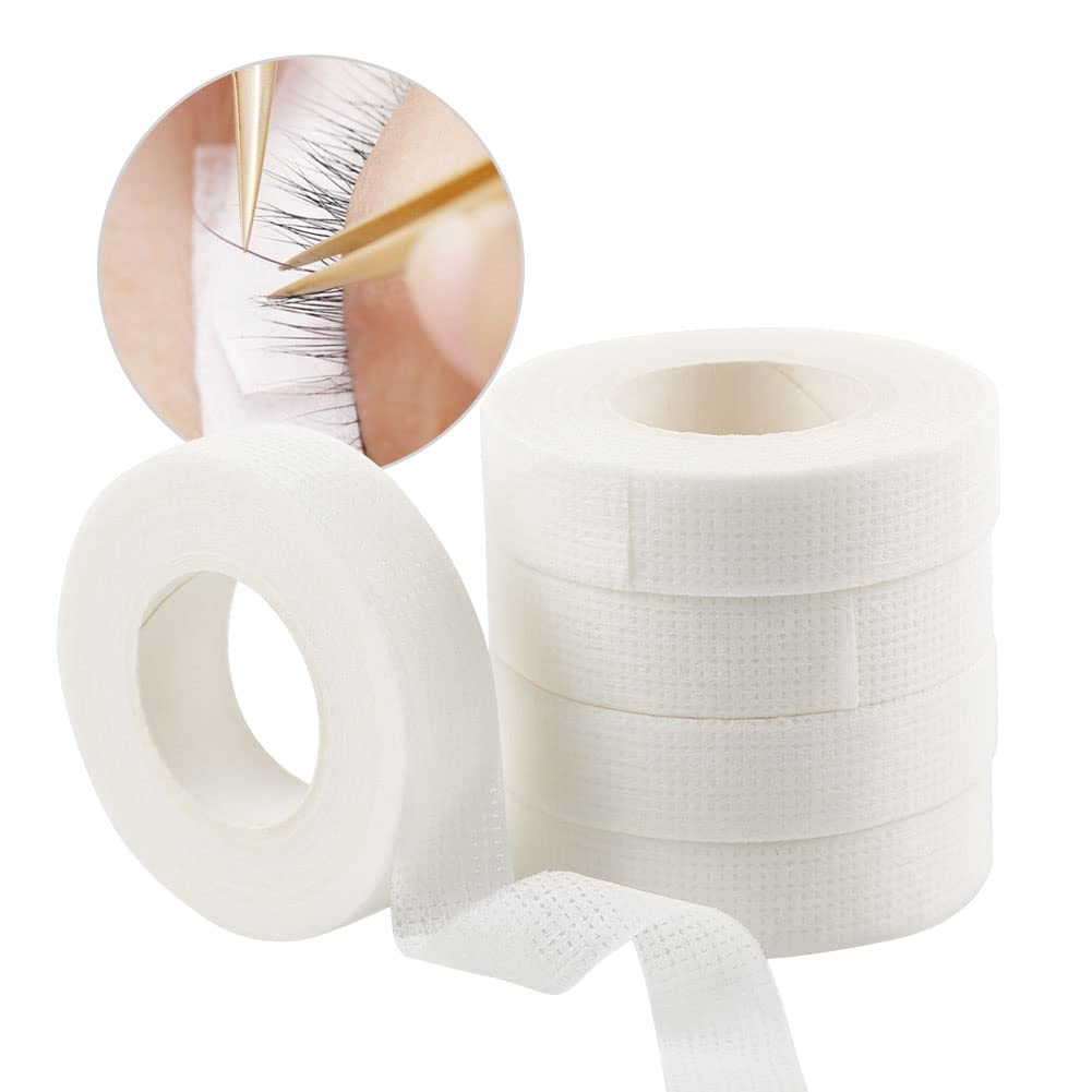 Lunamoon 6 Rolls of Eyelash Tape, Eyelash Extension Tape, Insulation, Micropore Lash Tape, Eyelash Tape for Eyelash Extension (White)