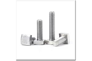 LanMaiXun 10pcs M6×8mm 304 Stainless Steel Square Head Bolts
