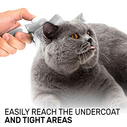 CleanHouse Pets Cat and Dog Brush Easy Self Cleaning Button! Pro