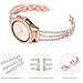 KADES Compatible for Galaxy watch 6 Strap 40mm 44mm,20mm women Bling Bracelet for Galaxy Watch 5/4 strap 40mm 44mm,Galaxy Watch 6 Classic strap 47mm 43mm,Galaxy Watch 4 Classic 42mm 46mm,Rose Gold