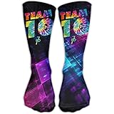 Team10 Tie Dye Jake Paul Women's Men's Classics Socks Warmer Athletic Stockings 30cm Casual Long Soft Fabric Socks
