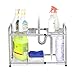 NEX 2-Tier Under Sink Shelf Organizer Under Sink Storage Rack with Flexible & Expandable 15'' to 27''for Kitchen Bathroom Cabinets
