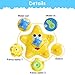 ABIsedrin Baby Bath Toys,Starfish Bath Toys for Toddlers Boys Girls,Electronic Float Rotate Spray Water Toys for Pools and Bathtubs (Blue)