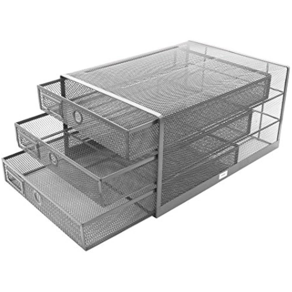Ex3205 Wire Mesh Drawer Paper Sorter Desk Multifunctional