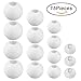 LURICO 15 Packs Chinese/Japanese White Round Paper Lanterns Lamp with Assorted Sizes for Birthday Wedding Party Decorations Crafts
