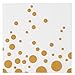 ALINK 100-Pack Gold Dot Paper Cocktail Napkins, Disposable Gold and White Paper Party Napkins