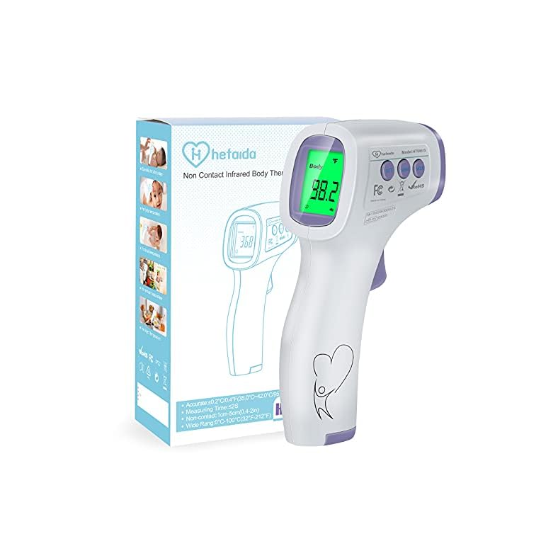 Digital Thermometer for Adults and Kids, No Touch Forehead Thermometer for Baby, 2 in 1 Body Surface Mode Infrared…