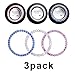 Yacoto 3 Pack Car Bling Ring Interior Crystal Rhinestone Bling Car Accessories Decor for Auto Start Engine Ignition Button Key & Knobs, Bling for Car Interior, Unique Gift for Women