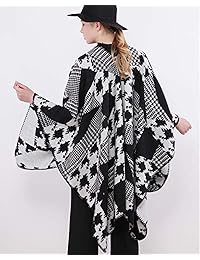 RIIQIICHY - Chaqueta de invierno para mujer, abrigo de gran tamaño, abrigo de chal, abrigo, abrigo, abrigo, pashmina