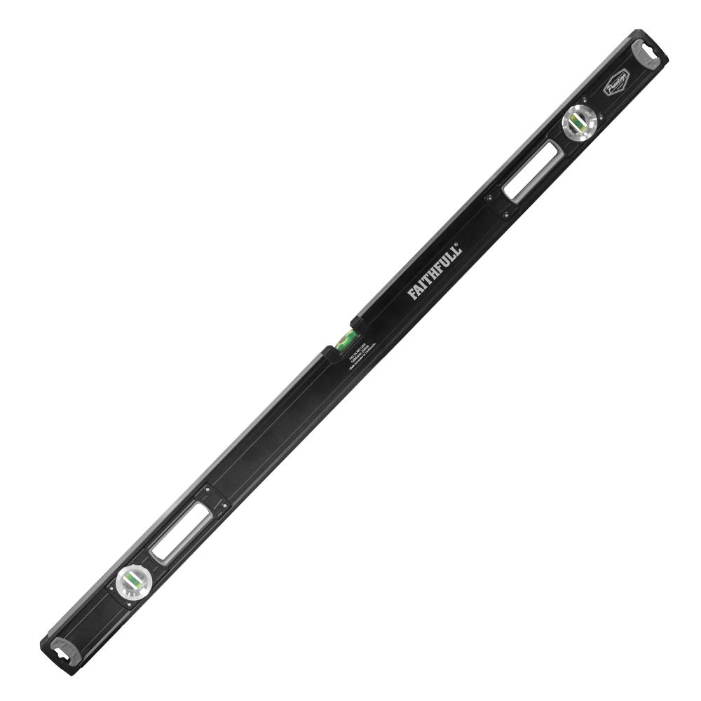 Faithfull FAISLHD1200 Prestige Professional Aluminium Spirit Level 1200 mm (4 ft),Black