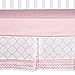 Trend Lab Pinky Sky 3 Piece Crib Bedding Set, Can Be Used As A Blanket Or A Playmat for Tummy Time, Includes Quilt, Fitted Crib Sheet and Skirt