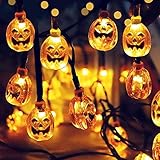 Solar String Lights Yostyle Newest Halloween Themed Waterproof Lights 3D Jack-O-