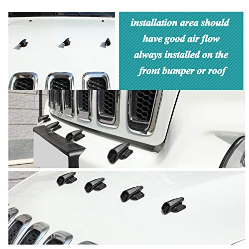 4 Pcs Deer Whistles for Cars Animal Warning Whistle Device with 12 Pcs Stickers Save Wildlife Ultrasonic Alert for Vehicle,Motorcycles - Thumbnail 3