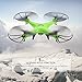 Holy Stone HS110 FPV Drone with 720P HD Live Video WiFi Camera 2.4GHz 4CH 6-Axis Gyro RC Quadcopter with Altitude Hold, Gravity Sensor and Headless Mode Function RTF, Color Green