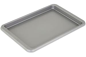 KitchenAid 9x13in Nonstick Aluminized Steel Baking Sheet, Contour Silver