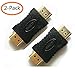 HDMI Adapter,HDMI Male to Male Coupler Extender Connector for HDTV 1080P HDMI Cable Extension Converter,(2-Pack)