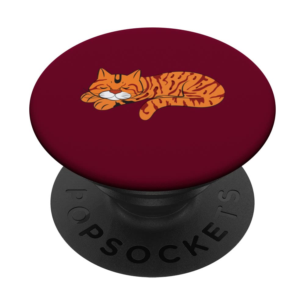 Dream Sleep, Snooze Light, Bengal Cat Sleep PopSockets Swappable PopGrip