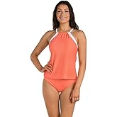 24th & Ocean Sunset Stripe Underwire High Neck Tankini Top