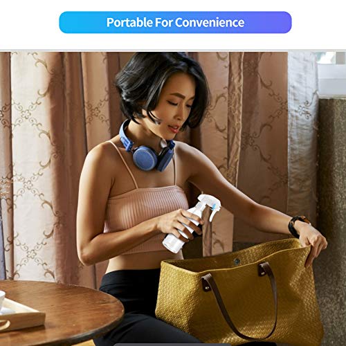 300ml Fine Mist Spray Bottle,Empty Plastic Refillable Spray Bottles Trigger Sprayer for Gardening,Cleaning,Kitchen,Water,Essential Oil(2PCS)