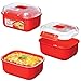 Sistema (8pc) Microwave Cookware & Food Storage Container Set With Locking Lids, Reusable