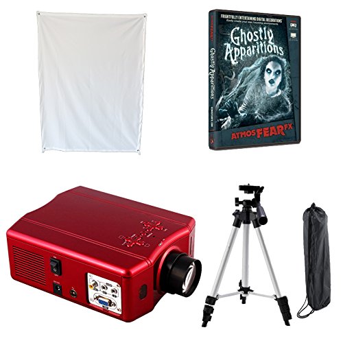 AtmosFear FX Ghostly Apparitions DVD and Projector Kit Special …Virtual Reality Halloween Window Projector Kit