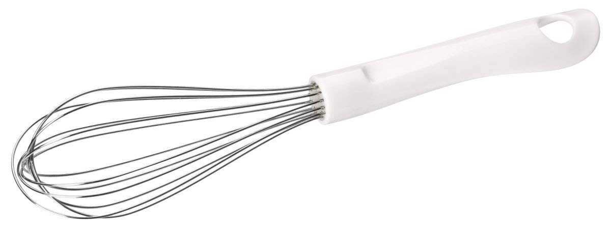 FACKELMANN Zenker Patisserie Whisk 24 cm, Plastic, White/Silver, Approx. 24 cm