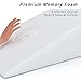 FitPlus Bed Wedge, Premium Cool Gel Infused Memory Foam Wedge Plus 2 Year Warranty, Acid Reflux Pillow with Removable Cover Dr Recommended for Snoring and Gerd