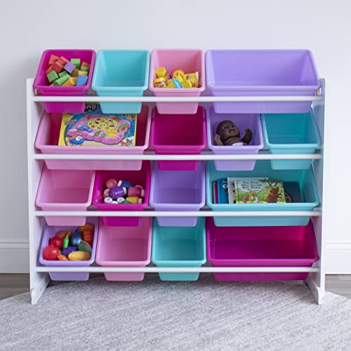 Humble Crew, White/Blue/Pink/Purple ExtraLarge Toy Organizer, 16