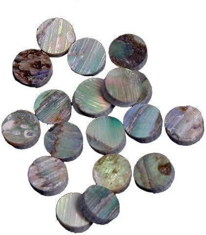 Green Abalone Inlay Material 50pcs Dots 6mm
