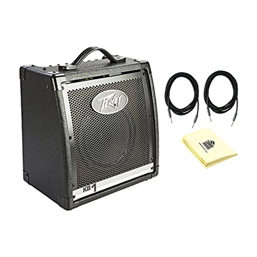 Peavey 00573100 KB 1 20W Keyboard Amplifier With a Pair of Instrument Cables and Polishing Cloth