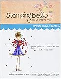 Stamping Bella Uptown Girl Lucille Sends Her Love Cling Rubber Stamp, 6.5 x 4.5