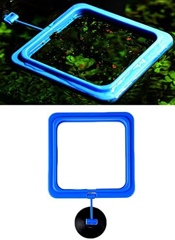 Aquarium Fish Feeding Ring Square Fish Tank Suspension Float Feeder Not Contaminate The Tank (Square)