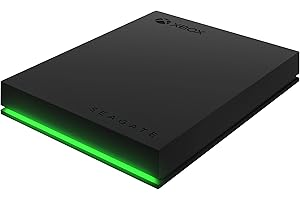 Seagate Game Drive for Xbox 2TB External Hard Drive Portable HDD - USB 3.2 Gen 1, Black with Built-in Green LED bar, Xbox Cer