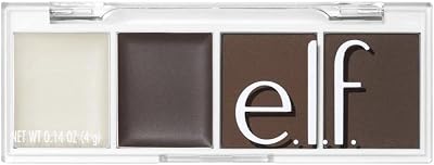 e.l.f. Bite-Size Brow Mini Quad Dark Brown 0.14 Oz Eyebrow Kit