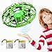 EACHINE UFO Flying Ball Drone for Kids, E111 Hand Operated Induction Levitation UFO Mini Drone Easy Play Indoor and Outdoor Scoot Hover Drone Helicopter Toy for Boys and Girls（2Pcs Batteries） (Green)