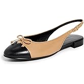 Tory Burch Women's Cap Toe Slingback Ballet Flats