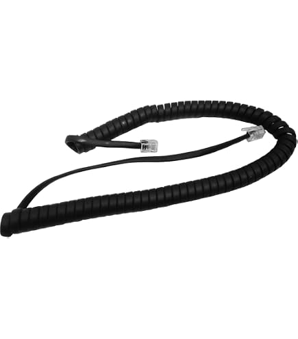 Ricevitore Vocale HD Per Telefoni IP Polycom VVX – Con Cavo A Spirale 3,7m, Compatibile Serie 300-1500