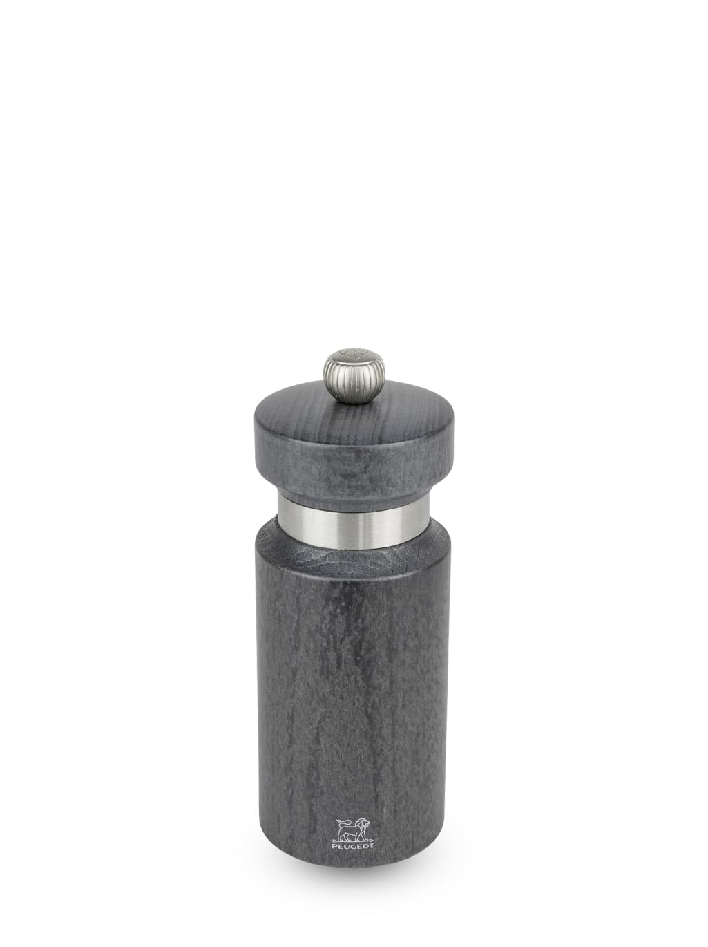PEUGEOT Pepper Mill, Wood, Gray, 5.5"