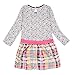 Novatx Baby Kids Winter Bow Check Pattern Girls Clothes H6328 Grey (3/4y)