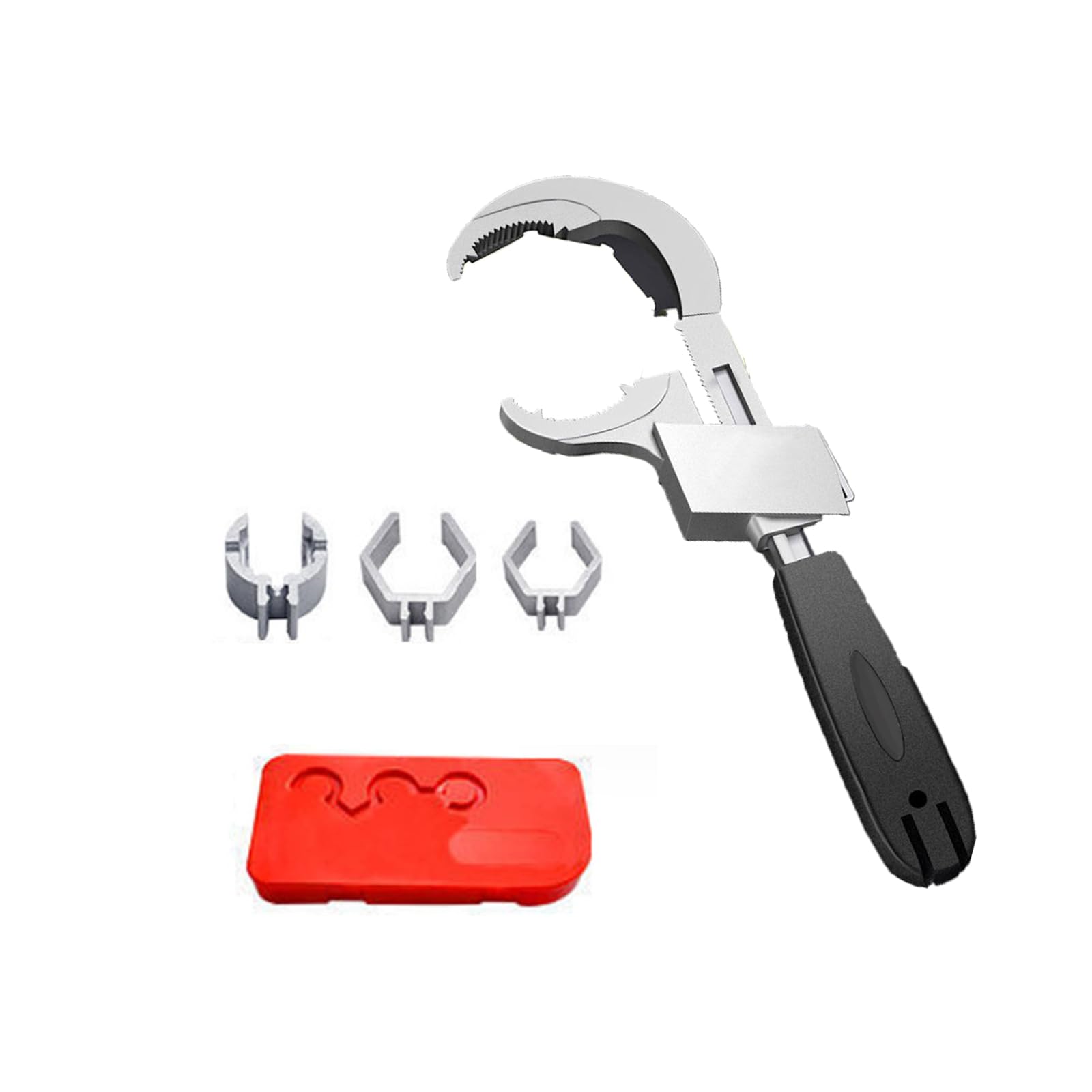 Bamyli Universal Pipe Wrench, Adjustable Double Ended Spanner with Wide Opening, Multifunctional Hand Tool for Bathroom Faucet, Showerhead, Connecting Pipe and Home Maintenance