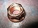 4x M10-1.25 Flange Nut Small Head 14mm Hex Copper Plated Exhaust Lock Nut