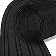 RESILIA Vinyl Replacement Strip Curtain for Walk in Freezers, Coolers, & Warehouse Doors - Industrial Grade Thermal Insulating Plastic Curtains, Single 8” x 8’ PVC Strip, Black
