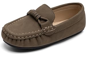 Miamooi Toddler Boys Girls Wedding Dress Shoes Little Kid Slip On Loafers School Uniform Moccasins Walking Shoe