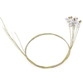 Cheerock 10-String Metal Lyre Harp Replacement Strings Set | steel core wire build, bright clear tone output, easy restring install, beginner music learner, ancient lyre compatible