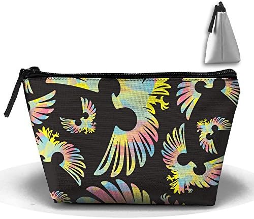 Albanian Eagle Colortone Men's Zipper Travel Cosmetic Portable Organizer Toiletry Pouch Bag
