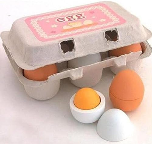 Toy Wooden Eggs Yolk Kitchen Food Gift For Children And Family Fun Entertainment Bring Interests Develop Childre's Intelligence